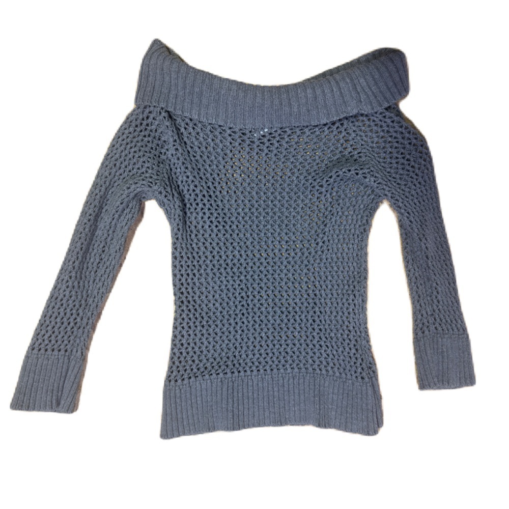 _Dynamite Women's Knit Long Sleeve Top - Fishnet Sweater - Pre-Owned - $18_